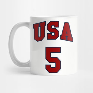 USA 5 Basketball Mug